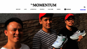 What Themomentum.co website looked like in 2019 (4 years ago)