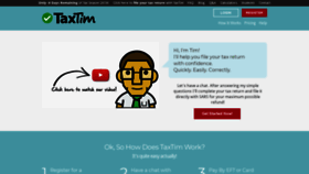 What Taxtim.com website looked like in 2019 (4 years ago)