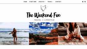 What Theweekendfox.com website looked like in 2019 (4 years ago)