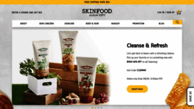 What Theskinfood.us website looked like in 2019 (4 years ago)