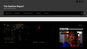 What Thegeekianreport.com website looked like in 2019 (4 years ago)