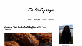 What Themostlyvegan.com website looked like in 2019 (4 years ago)