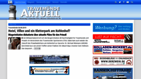 What Travemuende-aktuell.de website looked like in 2019 (4 years ago)