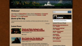 What Theonering.com website looked like in 2019 (4 years ago)
