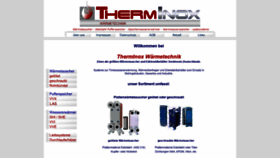 What Therminox.de website looked like in 2019 (4 years ago)