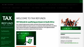 What Taxrefunds.co.za website looked like in 2019 (4 years ago)
