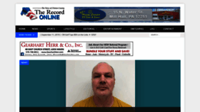 What Therecord-online.com website looked like in 2019 (4 years ago)