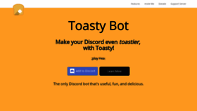 What Toastybot.com website looked like in 2019 (4 years ago)