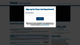 What Texasjobdepartment.com website looked like in 2019 (4 years ago)
