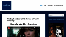 What Theboynextdoorfilm.com website looked like in 2019 (4 years ago)