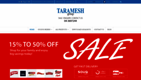 What Taramesh.ae website looked like in 2019 (4 years ago)
