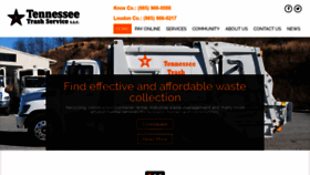 What Tntrashservice.com website looked like in 2019 (4 years ago)