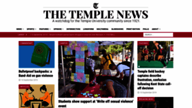 What Temple-news.com website looked like in 2019 (4 years ago)