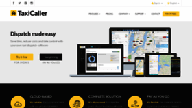 What Taxicaller.com website looked like in 2019 (4 years ago)