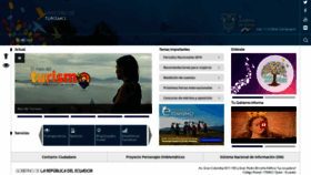 What Turismo.gob.ec website looked like in 2019 (4 years ago)