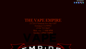 What Thevapeempire.com website looked like in 2019 (4 years ago)