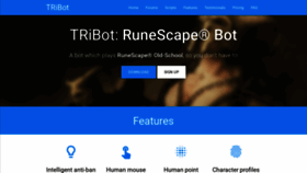 What Tribot.org website looked like in 2019 (4 years ago)