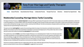 What Tonyfryer.com website looked like in 2019 (4 years ago)