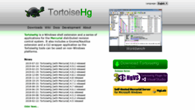 What Tortoisehg.org website looked like in 2019 (5 years ago)