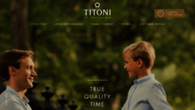 What Titoni.ch website looked like in 2019 (4 years ago)