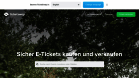 What Ticketswap.at website looked like in 2019 (4 years ago)