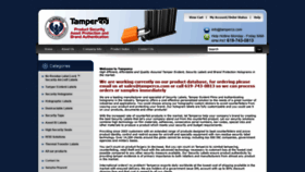 What Tamperco.com website looked like in 2019 (4 years ago)