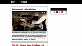 What Thedrumninja.com website looked like in 2019 (4 years ago)