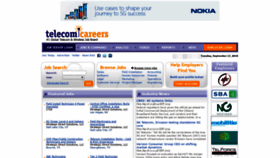 What Telecomcareers.net website looked like in 2019 (4 years ago)