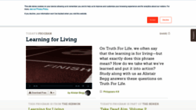 What Truthforlife.org website looked like in 2019 (5 years ago)