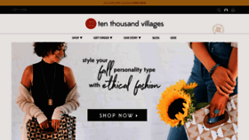 What Tenthousandvillages.com website looked like in 2019 (4 years ago)