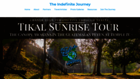 What Theindefinitejourney.com website looked like in 2019 (4 years ago)