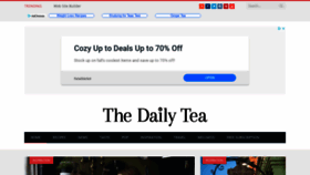 What Thedailytea.com website looked like in 2019 (4 years ago)