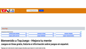 What Topjuego.com website looked like in 2019 (4 years ago)