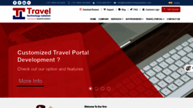 What Traveltechnologysolution.com website looked like in 2019 (4 years ago)