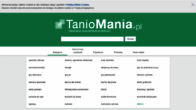 What Taniomania.pl website looked like in 2019 (4 years ago)