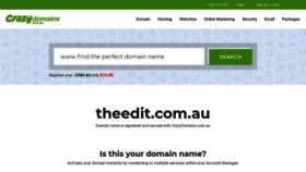 What Theedit.com.au website looked like in 2019 (4 years ago)