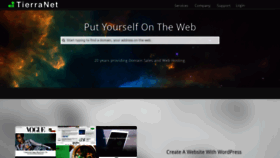 What Tierra.net website looked like in 2019 (4 years ago)