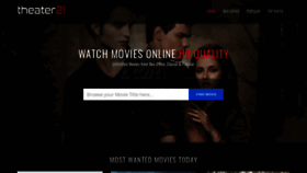 What Theater21.com website looked like in 2019 (4 years ago)