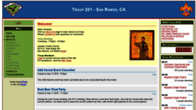 What Troop201srv.org website looked like in 2019 (4 years ago)