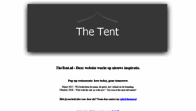 What Thetent.nl website looked like in 2019 (4 years ago)