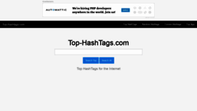 What Top-hashtags.com website looked like in 2019 (4 years ago)