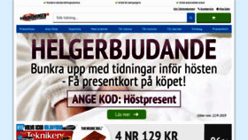 What Tidningskungen.se website looked like in 2019 (6 years ago)