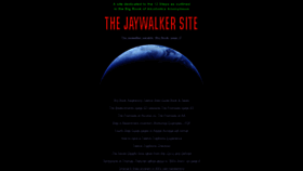 What Thejaywalker.com website looked like in 2019 (4 years ago)