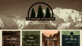 What Thehiddenwoodsmen.com website looked like in 2019 (4 years ago)