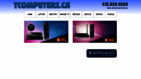 What Tcomputers.ca website looked like in 2019 (5 years ago)