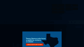 What Txdemocrats.org website looked like in 2019 (4 years ago)