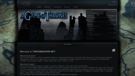 What Thronemaster.net website looked like in 2019 (4 years ago)