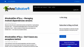 What Technotalkative.com website looked like in 2019 (4 years ago)