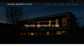 What Tomori.si website looked like in 2019 (4 years ago)