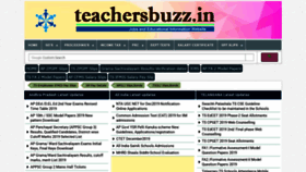 What Teachersbuzz.in website looked like in 2019 (4 years ago)